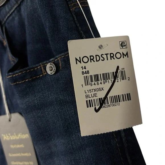 WIT & WISDOM NWT blue brittany itty bitty boot cut jeans 14 - Picture 8 of 11